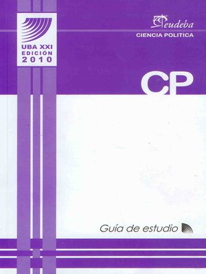 cover image of Ciencia Política--Guía de estudio